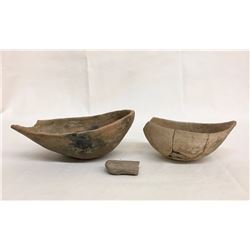 Pair of Prehistoric Pottery Ladles