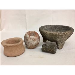 Group of Various Old Grinding Stones