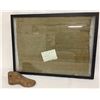Image 1 : Civil War Blanket and Child’s Shoe Form