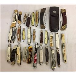 Group of Numerous Pocket Knives