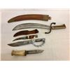 Image 1 : Group of Fixed Blade Knives - Machete