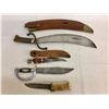 Image 7 : Group of Fixed Blade Knives - Machete