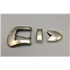 Image 1 : Navajo Sterling Silver Belt Buckle Set