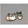 Image 2 : Navajo Sterling Silver Belt Buckle Set