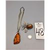 Image 7 : Amber Necklace and Dragonfly Pin