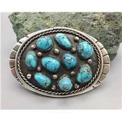 Sterling Silver and Turquoise Buckle