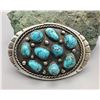 Image 1 : Sterling Silver and Turquoise Buckle