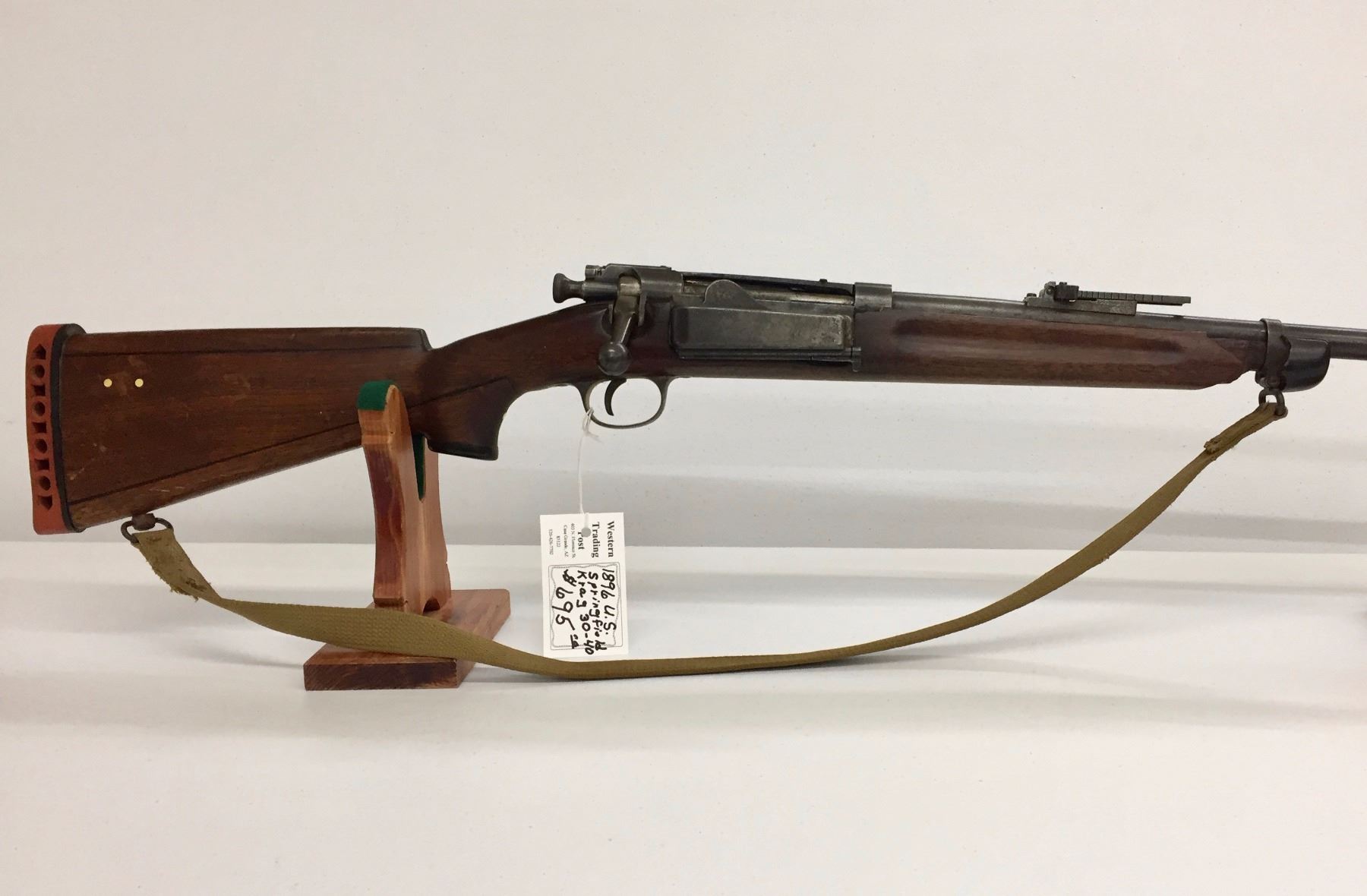 Antique Model 1896 Springfield Krag Rifle