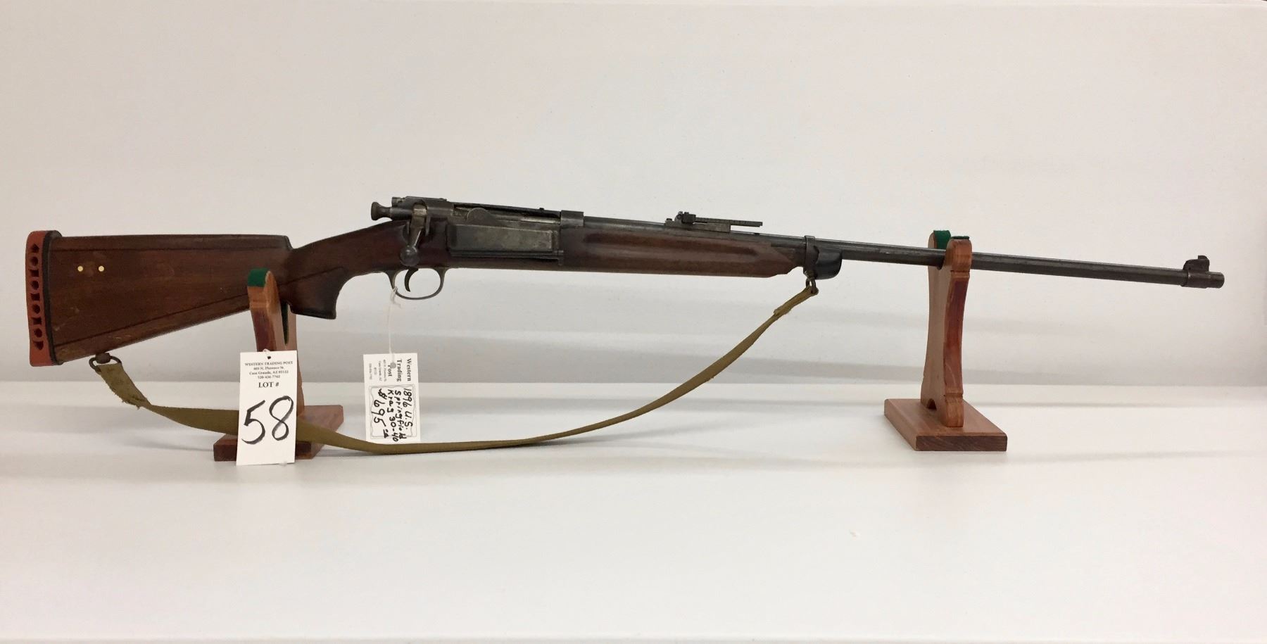 Antique Model 1896 Springfield Krag Rifle