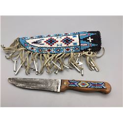 Apache Beaded Knife Sheath