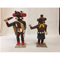 Pair of Vintage Hopi Kachinas