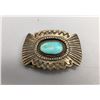 Image 1 : Vintage Smaller Sized Turquoise Belt Buckle