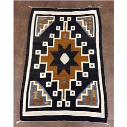 Fine Churro Two Grey Hills Navajo Textile