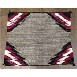 Churro Wool Navajo Saddle Blanket-Textile