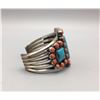 Image 2 : Turquoise and Coral Bracelet - Kirk Smith!