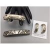 Image 1 : Bracelet, Earrings and Barrette - Skeets