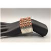 Image 7 : Sterling Silver and Spiny Oyster 5 Row Bracelet