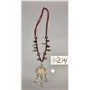 Image 10 : Vintage Coral and Silver Necklace - Mexican