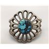 Image 1 : Cast Bracelet with Turquoise Stone