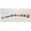 Image 1 : Group of 9 Sterling Silver Rings