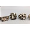Image 3 : Group of 9 Sterling Silver Rings