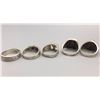 Image 9 : Group of 9 Sterling Silver Rings