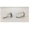 Image 2 : Pair of Sterling Silver and Turquoise Bracelets