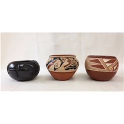 3 Pueblo Pots