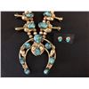 Image 2 : Gold Squash Blossom and Earrings