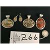 Image 8 : Group of Three Pendants and One Pair of Earrings