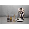 Image 1 : Royal Dux figurine of a Art deco snake charmer, 9" in height and three perfumes including two hand-b