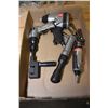 Image 1 : Selection of air tools including chisel, 3/8" ratchet, 1/2" impact and a straight shaft drills