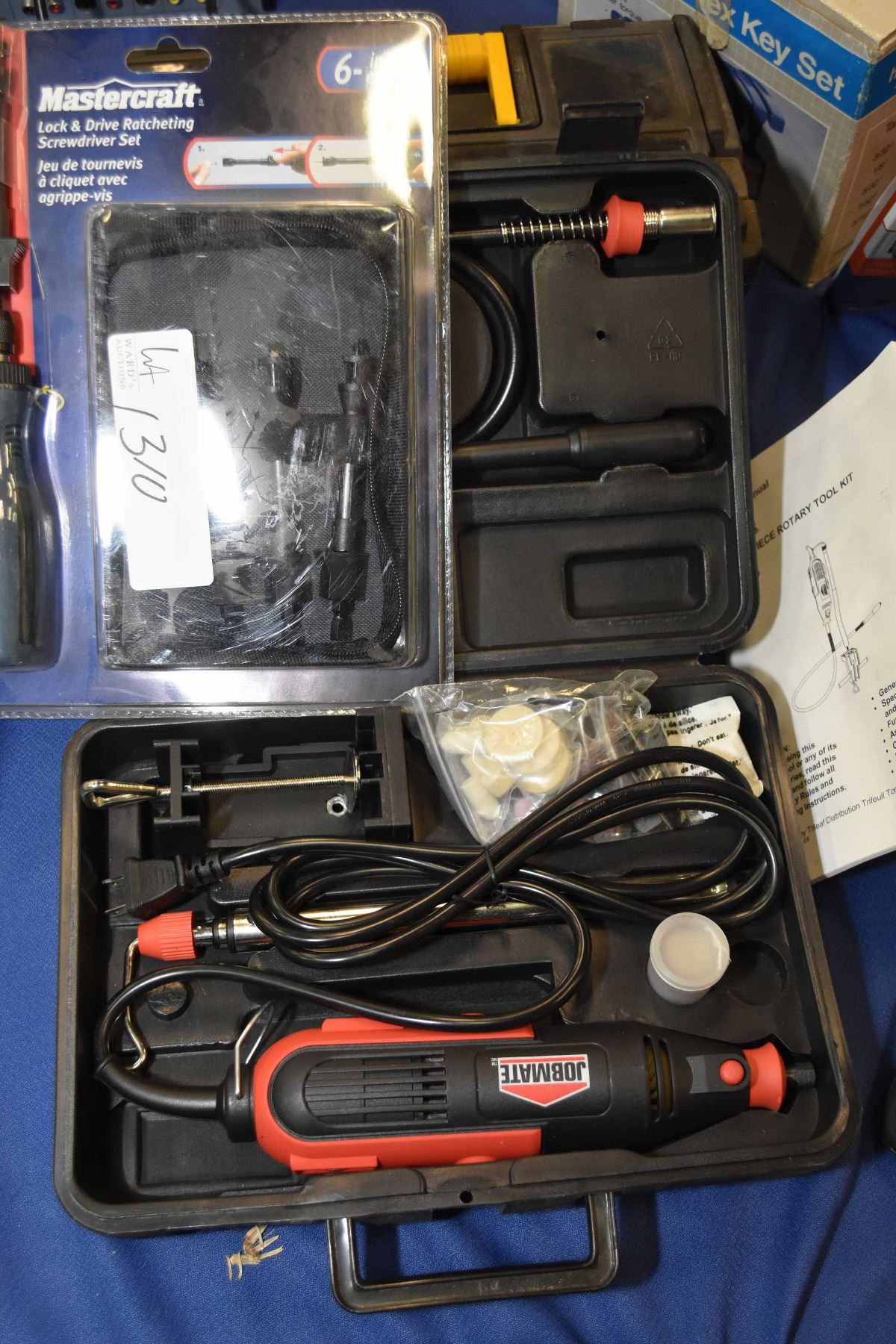 Selection of new in box tools including Jobmate rotary tool with flex ...