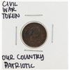 Image 1 : 1863 Civil War Patriotic Token Our Country