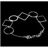 Image 2 : 0.18 ctw Diamond Bracelet - 14KT White Gold