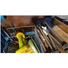Image 2 : BASKET OF TOOLS AND RED TOOLBOX TRIPOD AND CHAIR
