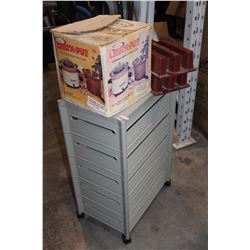 SHELF, CROCK POT AND RV LEVELERS