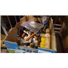 Image 1 : BOX OF PAINTING SUPPLIES