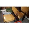 Image 1 : 14 MAPLE AND METAL CHAIRS