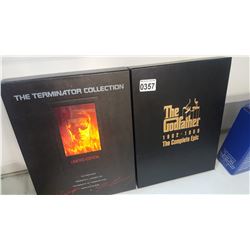 2 LIMITED EDITION COLLECTOR SETS VHS THE GODFATHER AND TERMINATOR