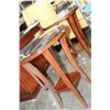 Image 2 : PAIR MODERN ROUND GLASSTOP ENDTABLES