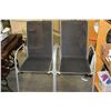 Image 2 : BLACK GLASS TOP AND METAL 3 PIECE PATIO SET