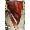 Image 3 : QUEENSIZE CHERRY FINISH BEDFRAME AND NIGHTSTAND