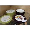Image 2 : TWO BOXED WINE AND CHEESE PLATE SETS