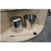 Image 1 : TWO ICE BUCKETS AND CANDLE SNUFFER