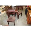 Image 2 : MODERN DINING TABLE W/ JACK KNIFE LEAF AND 3 CHAIRS