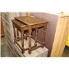 Image 2 : SMALL OAK NESTING TABLES