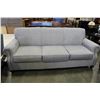 Image 1 : NEWQ BENCHCRAFT CONTEMPORARY GREY FABRIC SOFA WITH NAILHEAD ACCENT, RETAIL $2499