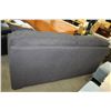 Image 2 : NEW ASHLEY MODERN DARK GREY FABRIC SOFA AND 2 ACCENT PILLOWS, RETAIL $1899