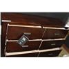 Image 2 : NEW ASHLEY FURNITURE DARK FINISH MODERN 6 DRAWER DRESSER, RETAIL $1299